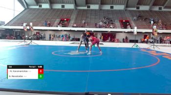 138 lbs Champ. Round 1 - Nikolas Karamaniolas, Izzy Style Wrestling vs Gabe Ravalcaba, Unattached