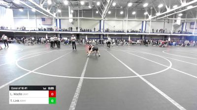 125 lbs Consi Of 16 #1 - Logan Wadle, Unattached-Lehigh University vs Tommy Link, Army Prep