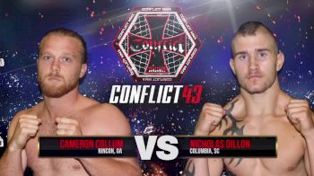 Cameron Collum vs. Nicholas Dillon - Conflict MMA 43 Replay -