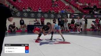 100 lbs Quarters - Justice Gutierrez, Pomona Elite (PWCC) vs Zoey Haney, GTH Wrestling