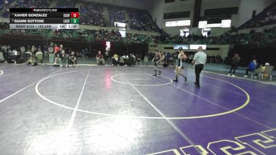 132 lbs Quarterfinal - Xavier Gonzalez, Clover vs Gianni Bottone, Lucy Beckham