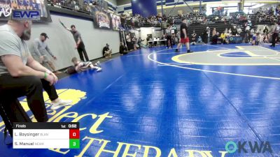 46 lbs Final - Luke Baysinger, Blanchard Wrestling Club vs Stetson Manuel, Newkirk Takedown Club