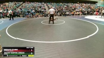 125 lbs Cons. Round 3 - Destiny Barton Jordan, Sutter vs Brenaye Stubbs, Pittsburg Senior