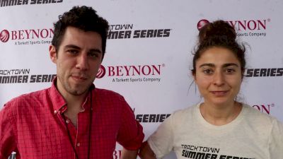 Alexi Pappas and Jeremy Teicher explain their film TrackTown at Summer Series NYC