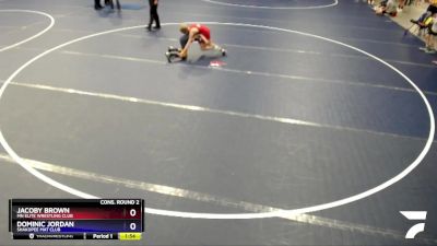 77 lbs Cons. Round 2 - Jacoby Brown, MN Elite Wrestling Club vs Dominic Jordan, Shakopee Mat Club