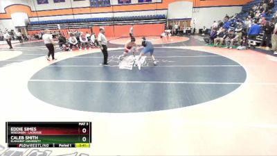 174 lbs Champ. Round 2 - Eddie Simes, Wisconsin - Lacrosse vs Caleb Smith, Elmhurst University