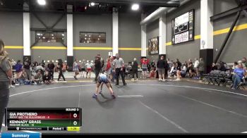 65 lbs Round 3 (4 Team) - Kennady Grass, Missouri Black vs Gia Prothero, Rocky And The Bullwinkles