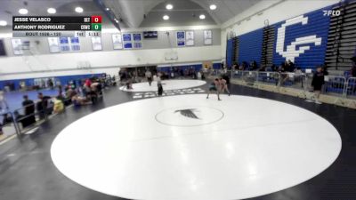 120 lbs Semifinal - Jesse Velasco, OCRTC vs Anthony Rodriguez, Church Boyz Wrestling Club