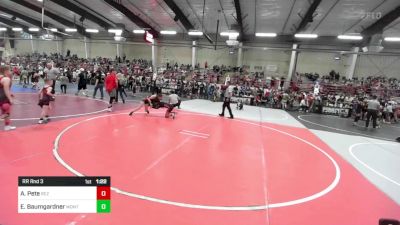 88 lbs Rr Rnd 3 - Alexis Pete, Rez Wrestling Club vs Elena Baumgardner, Monte Vista Takedown Club