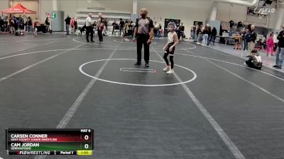 55 lbs Cons. Semi - Carsen Conner, Kent County Junior Wrestling vs Cam Jordan, Germantown
