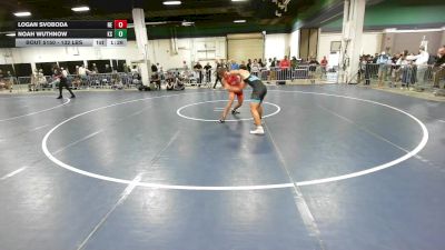 132 lbs Consi Of 128 #2 - Logan Svoboda, NE vs Noah Wuthnow, KS