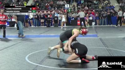 110 lbs 1st Place Match - Lahna Passmore, Chase County vs Keleigh Ochoa, Smith County Wrestling Club