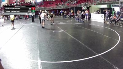 160 lbs Quarterfinal - Greyson Frank, O`Neill Leprechaun Wrestling vs Liam Thompsen, Gretna Youth Wrestling Club