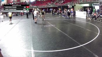 160 lbs Quarterfinal - Greyson Frank, O`Neill Leprechaun Wrestling vs Liam Thompsen, Gretna Youth Wrestling Club