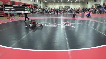 65 lbs Cons. Round 5 - Lemmy Duval, Bison Wrestling Club vs Lucas Linn, ROCORI