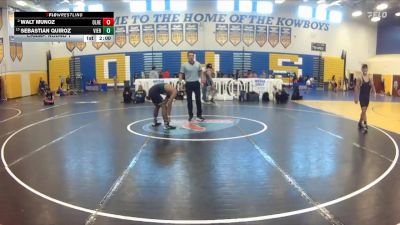 126 lbs Champ. Round 1 - Sebastian Quiroz, Viera vs Walt Munoz, Olympic Heights