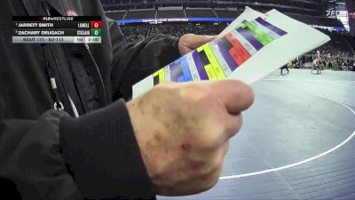 D2-113 lbs Quarterfinal - Jarrett Smith, Lowell HS vs Zachary Drugach, St Clair HS