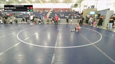 51 lbs 3rd Place Match - Mia Puga, White Rhino Wrestling vs Mabel Auelua, Team Pride Academy