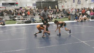 100 lbs Cons. Rd Of 32 - Seth Sobaje, Ram Wrestling Club vs Luca McNamara, Edwardsville