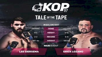 Lee Siersma vs. Erick Lozano - KOP 57