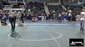 140 lbs 1st Place Match - Tucker Driggs, Manhattan vs Jose Coreno, JUIC3 ACDMY