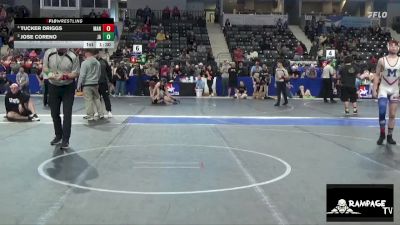 140 lbs 1st Place Match - Tucker Driggs, Manhattan vs Jose Coreno, JUIC3 ACDMY