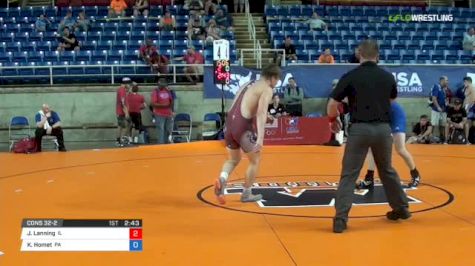 170 Cons 32-2 - Jake Lanning, Illinois vs Kyle Homet, Pennsylvania