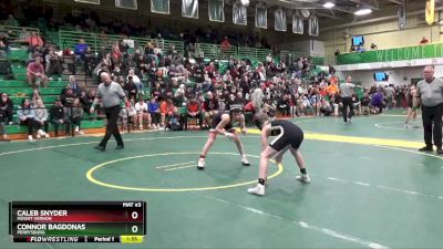 106 lbs Semifinal - Connor Bagdonas, Perrysburg vs Caleb Snyder, Mount Vernon