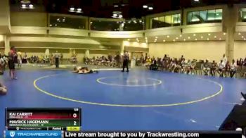 138 lbs Round 1 (8 Team) - Kai Carritt, Iowa Gold vs Mavrick Hagemann, Nebraska Big Kahunas