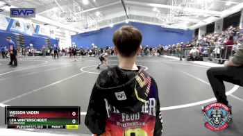 58 lbs Cons. Round 2 - Lea Winterscheidt, Clearwater vs Wesson Vaden, WTC