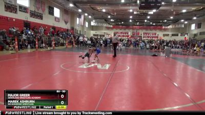 50 lbs Cons. Semi - Major Greer, Siouxland Wrestling Academy vs Marek Ashburn, No Nonsense Wrestling