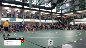 119-132 lbs Quarterfinal - Madyson Thomas, Northwest Lions vs Alexis Seymour, Jacksonville Area Wrestling