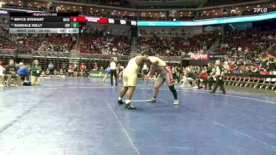 3A-285 lbs Cons. Round 3 - Bryce Stewart, North Scott vs Randale Kelly, Iowa City, West
