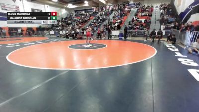 157 lbs Quarterfinal - Galoust Torosian, Birmingham Charter vs Jacob Martinez, El Modena