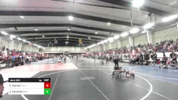 65 lbs Semifinal - Edgar Garcia, Colorado Outlaws vs Jett Cavazos, Hammer House Mafia