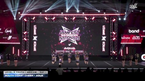 South Coast Cheer - Aqua [2026 L3 Youth - Medium DAY 1] 2026 JAMfest Cheer Super Nationals