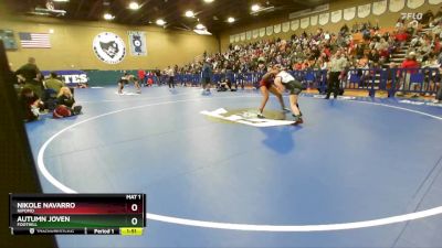 140 lbs Semifinal - Autumn Joven, Foothill vs Nikole Navarro, Nipomo