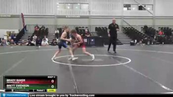 100 lbs Round 1 (8 Team) - Brady Baker, Michigan Blue vs Brett Swenson, Minnesota Silver