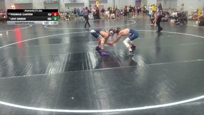 123 lbs Quarterfinal - Levi Green, Rogue Wrestling Academy vs **Thomas Carter, Port City Pirates