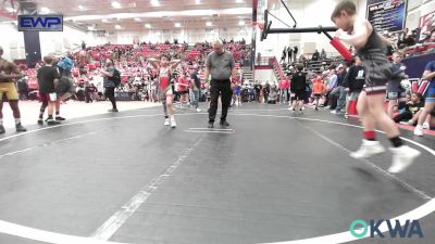 80 lbs Consi Of 8 #2 - Aidyn Hall, Blackwell Wrestling Club vs Kyan Smith, Maize Wrestling Club