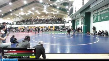 124 lbs Cons. Round 2 - Abby Castro, Vale vs Taytum Rivera, Sage Valley