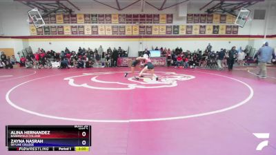 117 lbs Champ. Round 1 - Alina Hernandez, Bakersfield College vs Zayna Nasrah, Skyline College