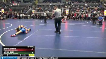 85 lbs Semifinal - James Bilby, South Central Punishers vs Brock Goebel, MWC Wrestling Academy