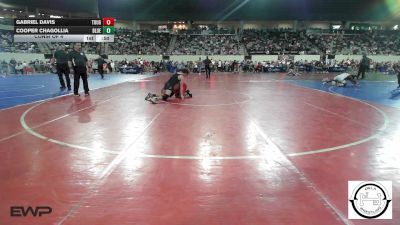130 lbs Consi Of 4 - Gabriel Davis, Tough N Technical Wrestling Club vs Cooper Chagollia, Blue Devil Wrestling