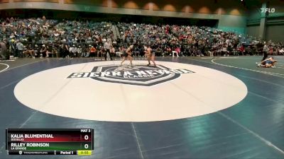 140 lbs Cons. Round 3 - Rilley Robinson, La Grande vs Kalia Blumenthal, Douglas