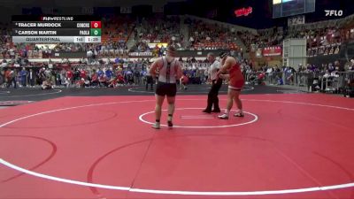 285 lbs Quarterfinal - Carson Martin, Paola Hs vs Tracer Murdock, Concordia Hs