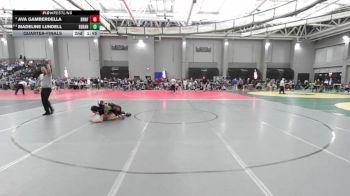 126 lbs Quarterfinal - Julia Bara, Bethel vs Kaylee Hernandez, Maloney