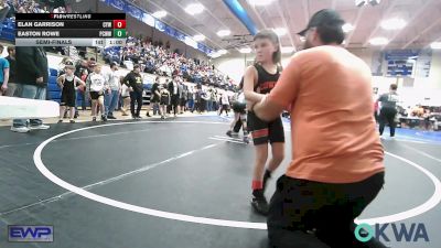 Semifinal - Elan Garrison, Coweta Tiger Wrestling vs Easton Rowe, Ponca City Wildcat Wrestling