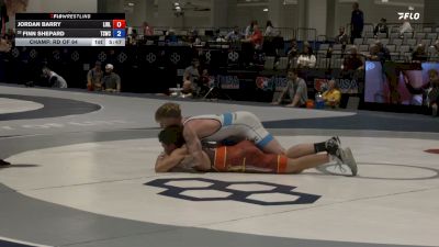 74 kg Champ. Rd Of 64 - Jordan Barry, Long Island RTC - LIRTC vs Finn Shepard, Tarleton State Wrestling Club