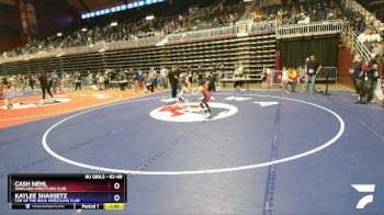 62-68 lbs 5th Place Match - Cash Nehl, Worland Wrestling Club vs Kaylee Shassetz, Top Of The Rock Wrestling Club